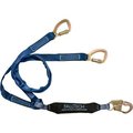 Falltech FallTech WrapTech 6' Shock Absorbing Lanyard, with 1 Snap Hook and 2 Carabiners 8241Y